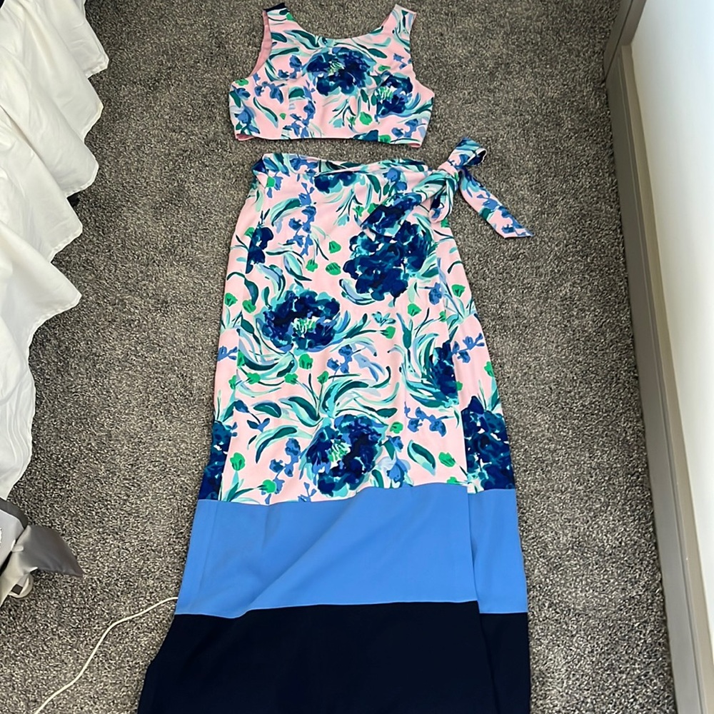 Lilly Pulitzer maxi skirt dress set size 6